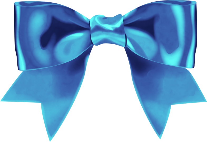 Elegant Blue Satin Ribbon PNG image