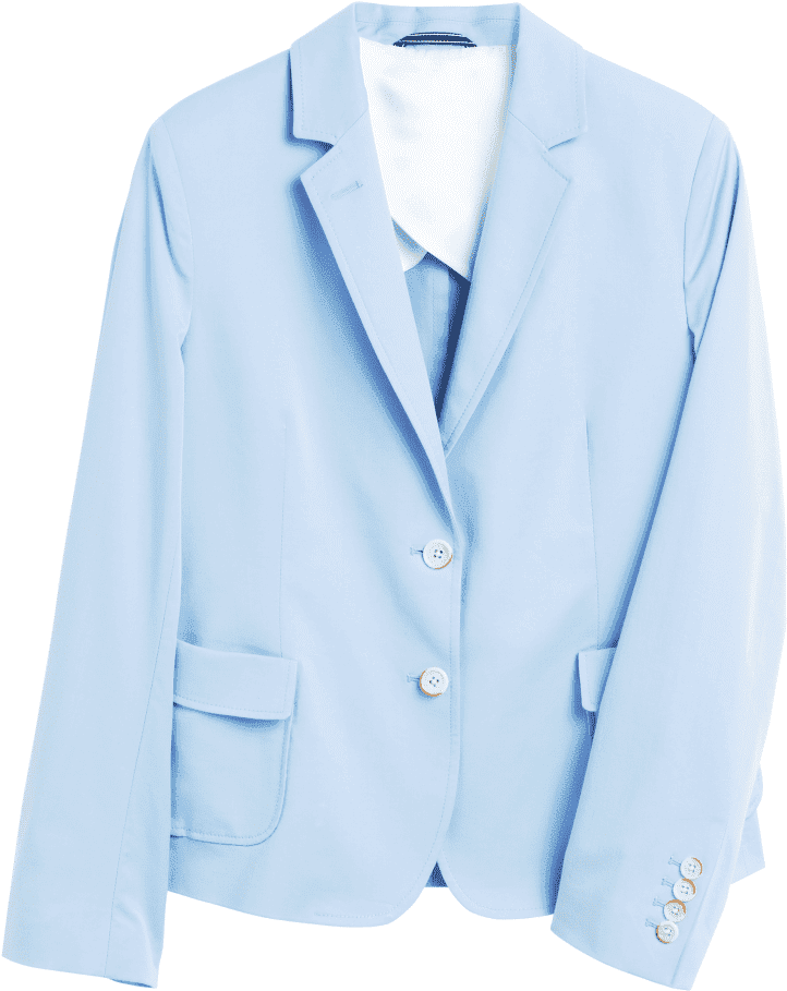 Elegant Blue Womens Blazer PNG image