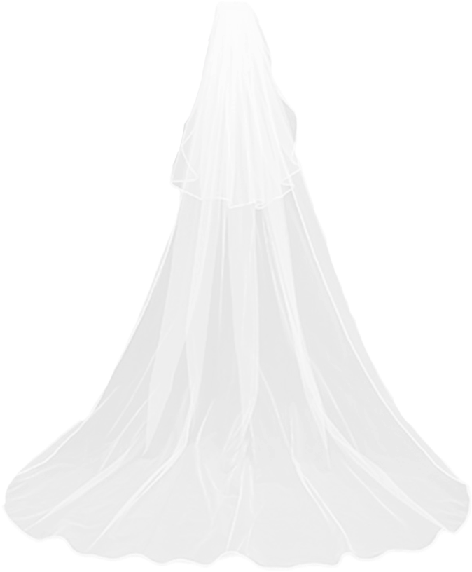 Elegant Bridal Veil Design PNG image