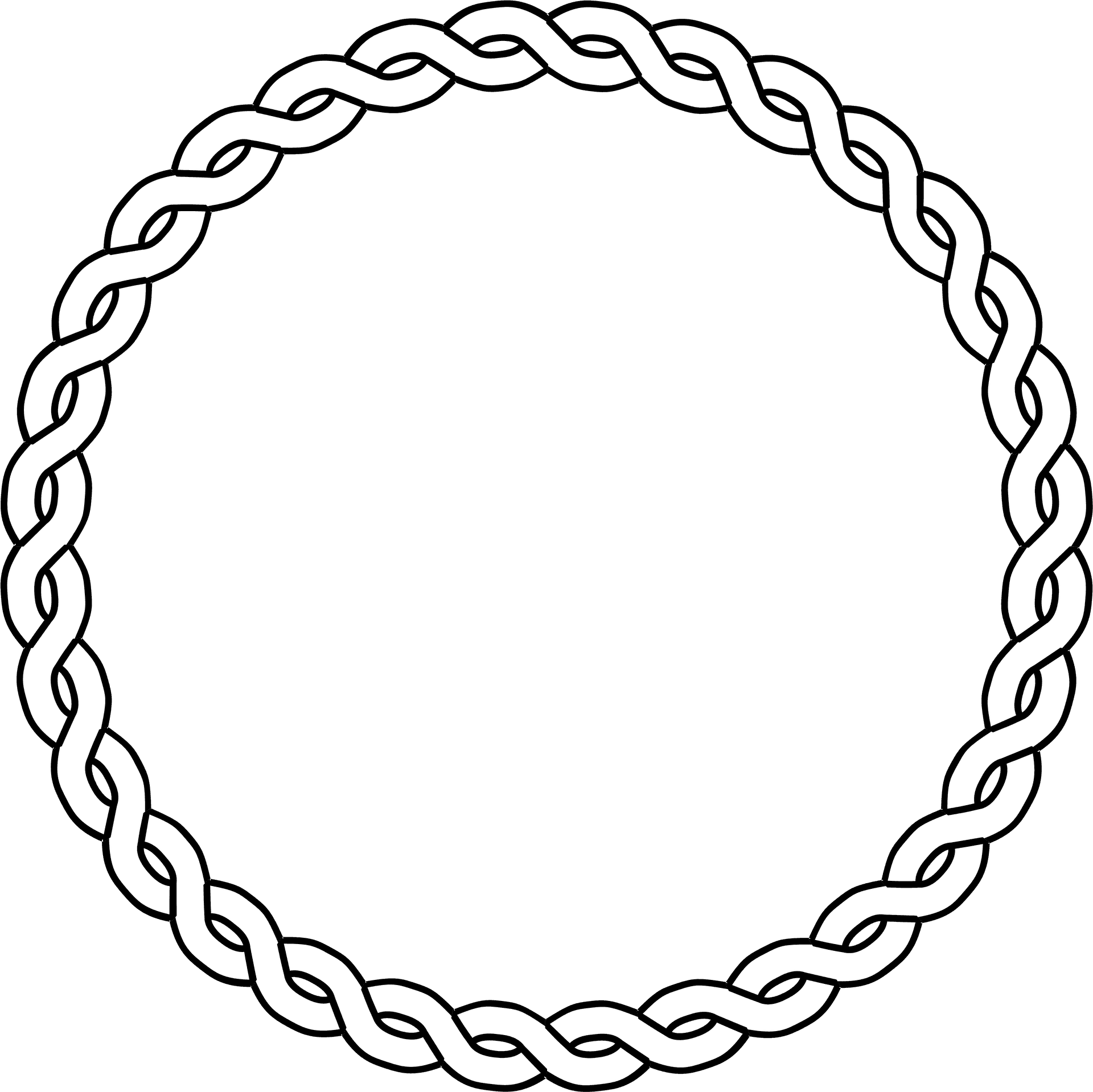 Elegant Celtic Knot Border Graphic PNG image