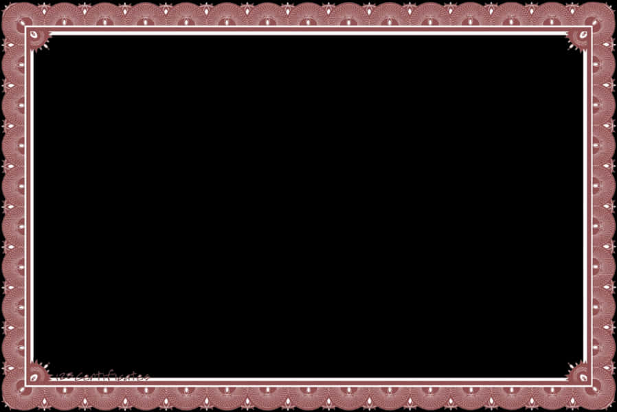 Elegant Certificate Border Design PNG image