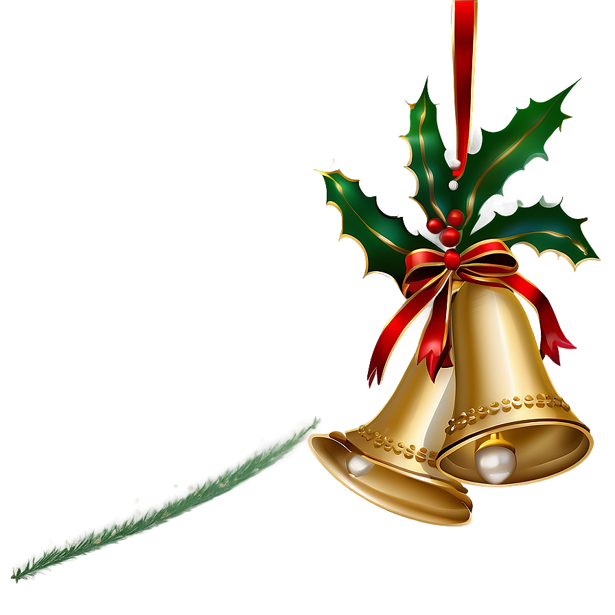 Elegant Christmas Bells Png 06122024 PNG image