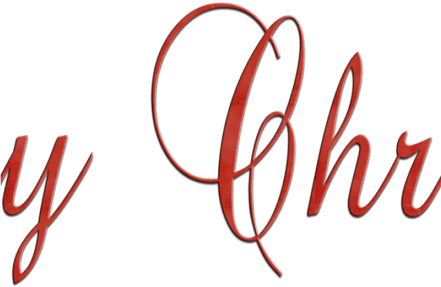 Elegant Christmas Script Text PNG image