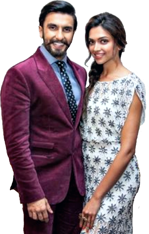 Elegant Couple Event Attire PNG image