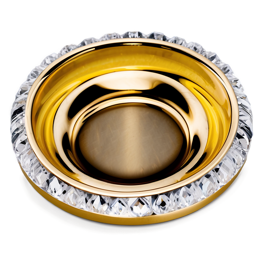 Elegant Crystal Ashtray Png 06262024 PNG image