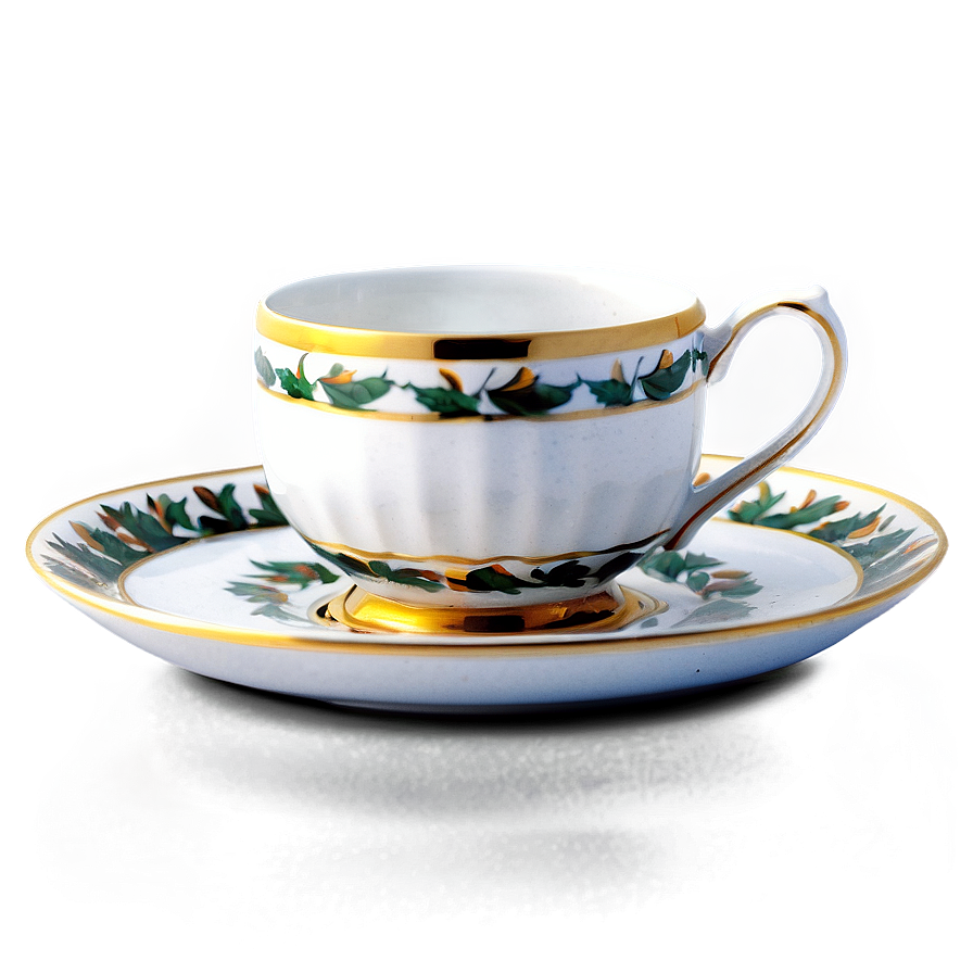 Elegant Cup And Saucer Png 98 PNG image