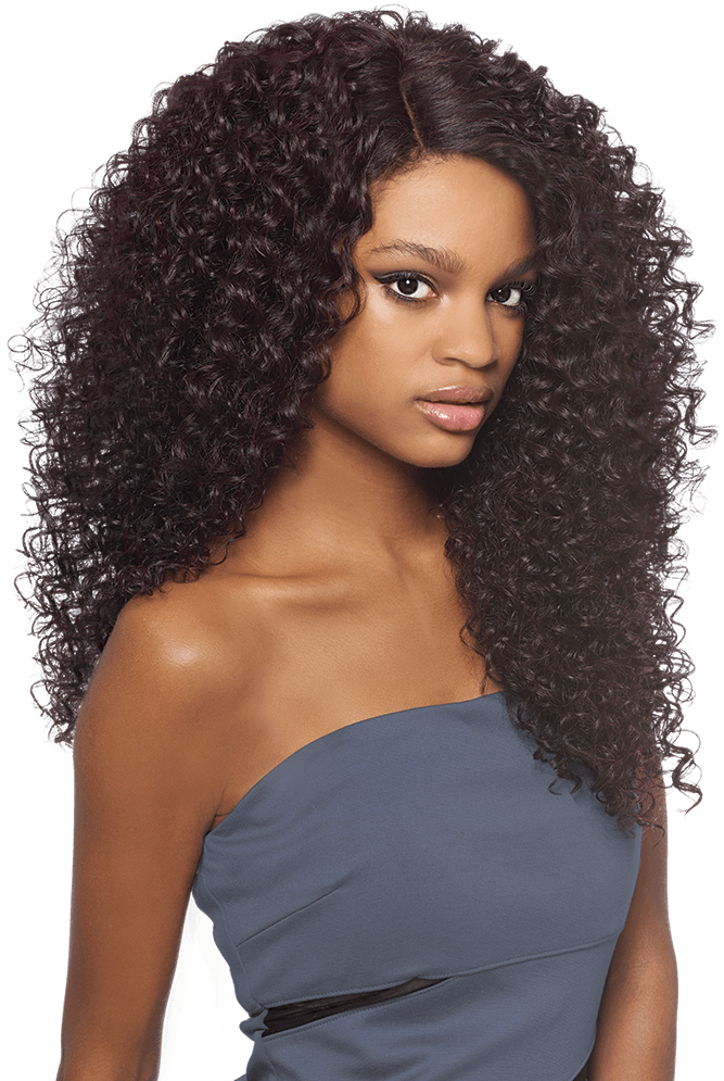 Elegant Curly Hairstyle Woman PNG image