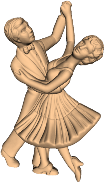 Elegant Dance Figurine PNG image