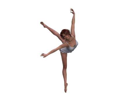 Elegant Dance Pose Female PNG image