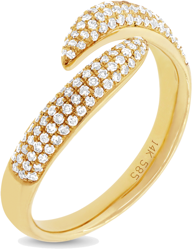 Elegant Diamond Gold Ring Jewelry PNG image