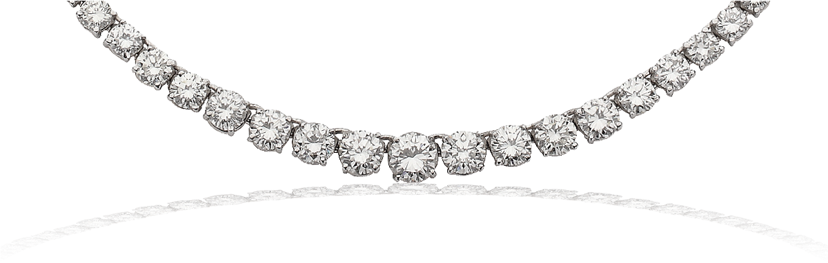 Elegant Diamond Tennis Bracelet PNG image