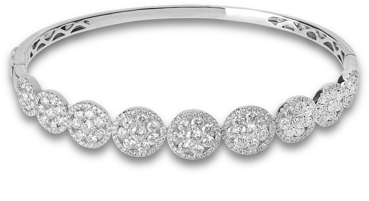 Elegant Diamond Tennis Bracelet PNG image