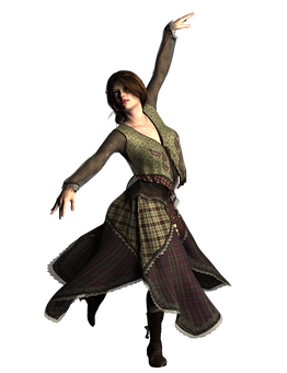 Elegant_ Digital_ Dancer_ Pose PNG image