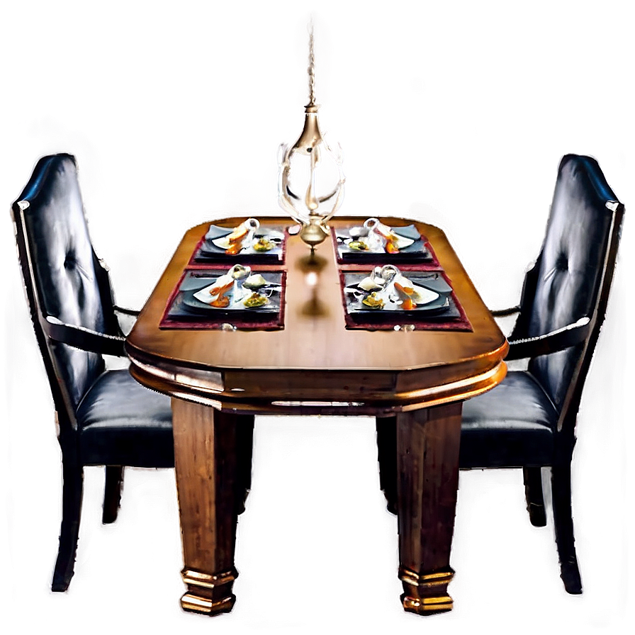 Elegant Dining Table Png 05042024 PNG image