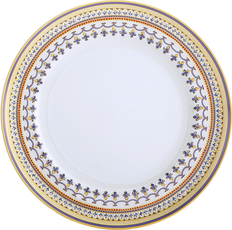 Elegant Dinner Plate Design PNG image