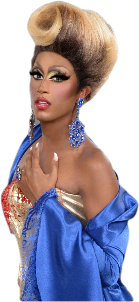 Elegant Drag Queen Portrait PNG image