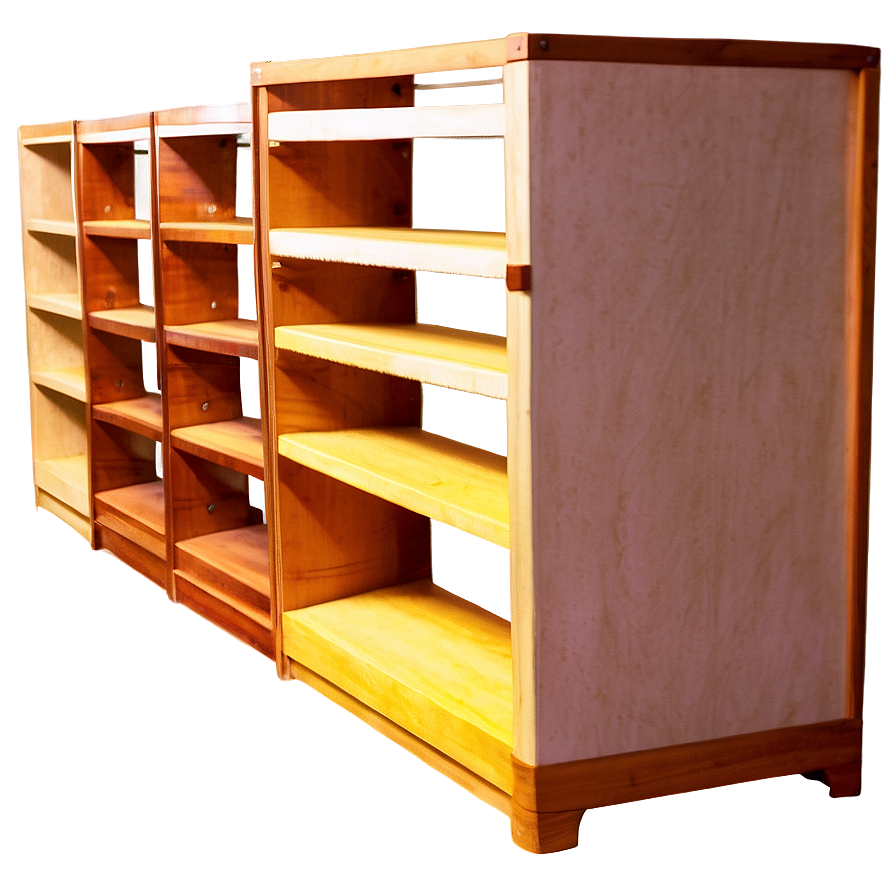 Elegant Empty Bookshelf Png 06272024 PNG image