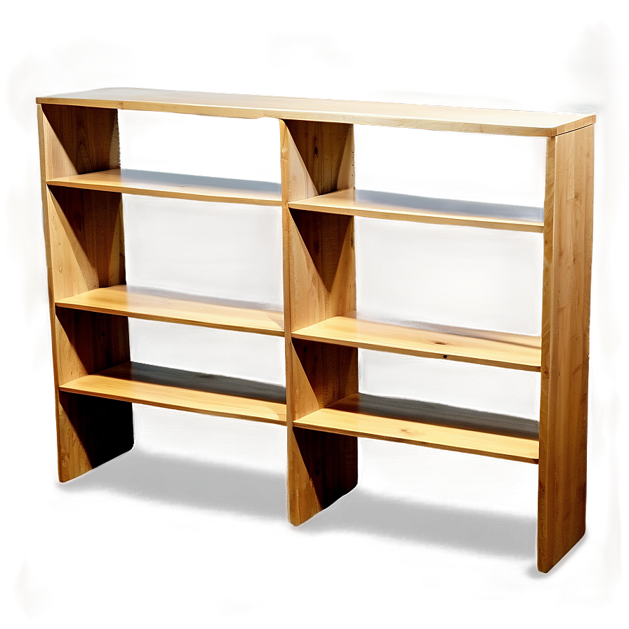 Elegant Empty Bookshelf Png 06272024 PNG image