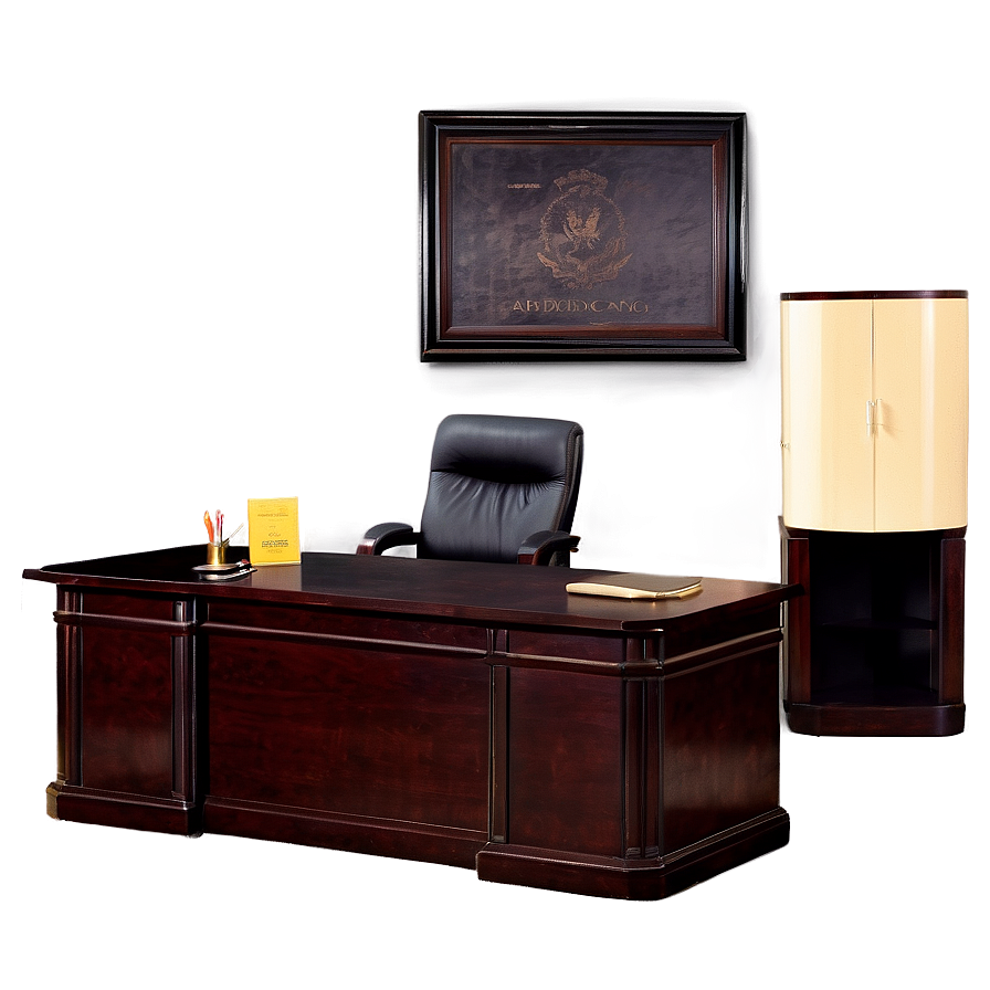 Elegant Executive Desk Png 05042024 PNG image