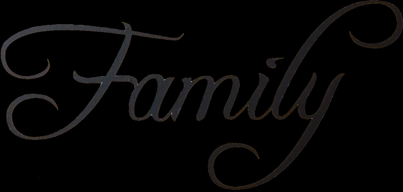 Elegant Family Script PNG image
