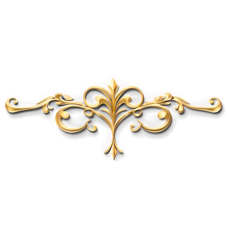 Elegant Fancy Line Design Png Kyu51 PNG image