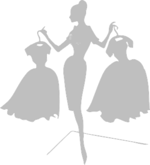 Elegant Fashion Silhouette PNG image