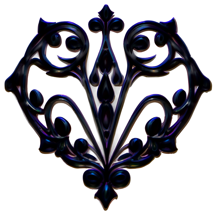 Elegant Filigree Design Png 06212024 PNG image