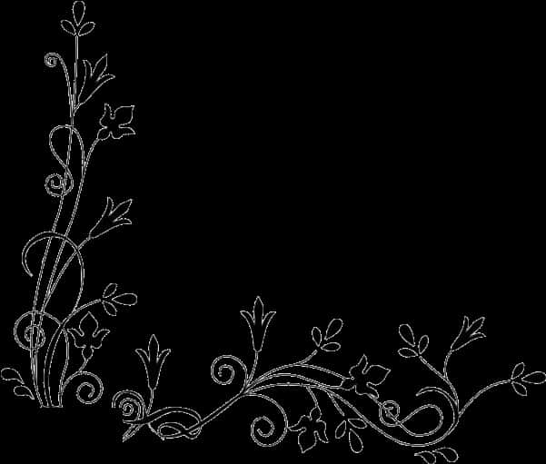 Elegant_ Floral_ Border_ Design PNG image