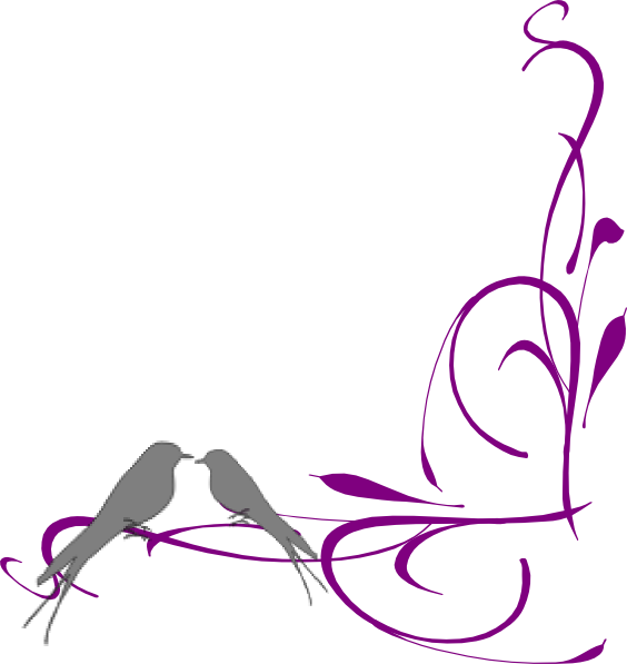 Elegant Floral Border Design PNG image