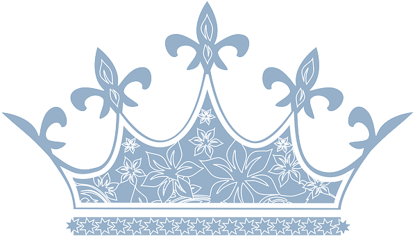 Elegant Floral Crown Graphic PNG image
