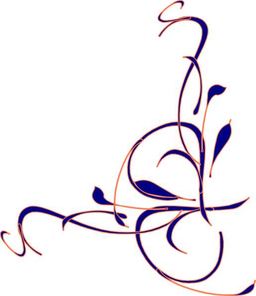 Elegant Floral Design Clipart PNG image