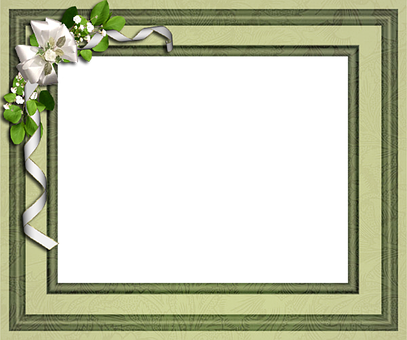 Elegant Floral Frame Design PNG image