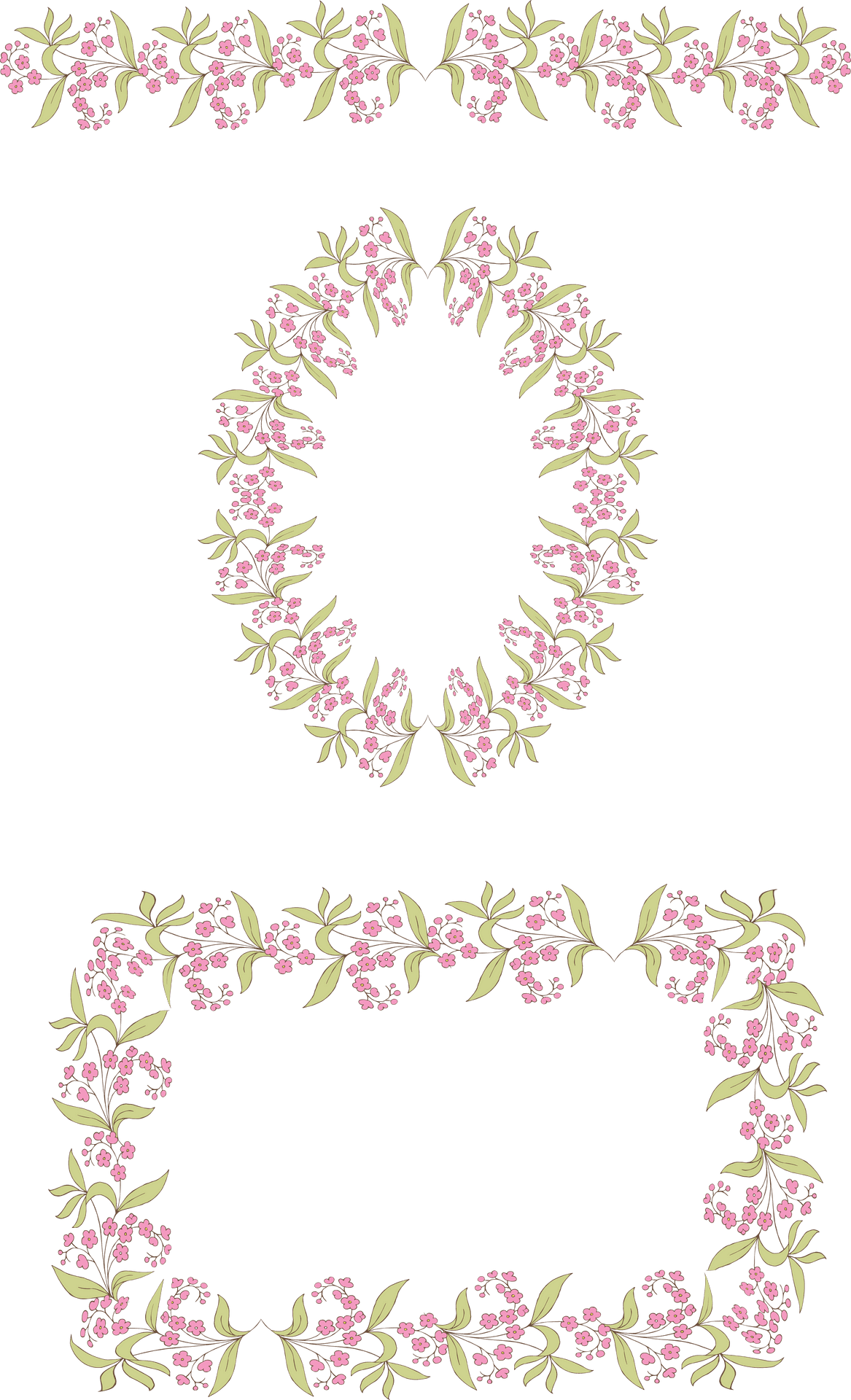Elegant Floral Vector Design PNG image