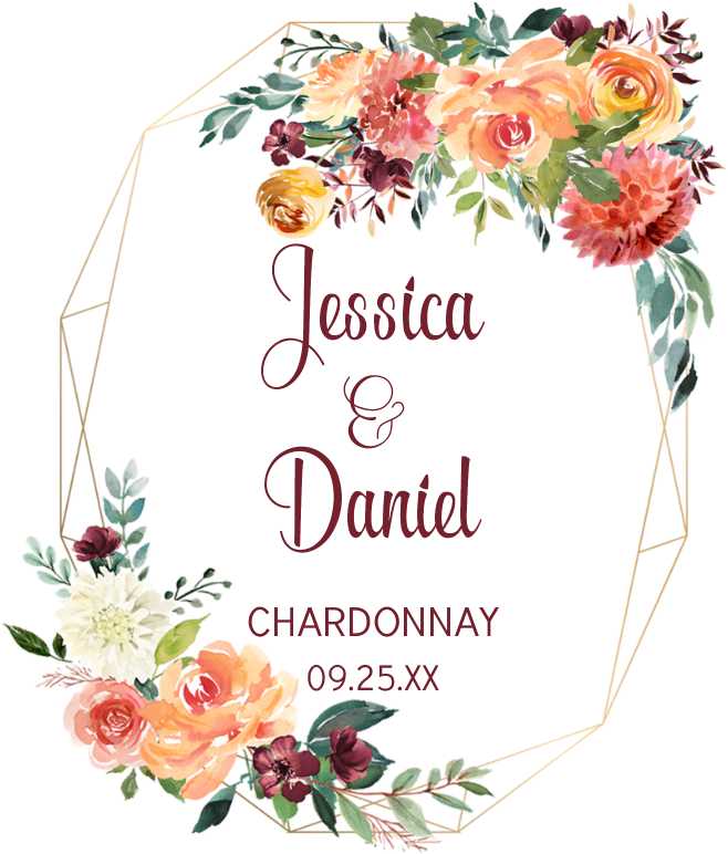 Elegant_ Floral_ Wedding_ Invitation_ Frame PNG image