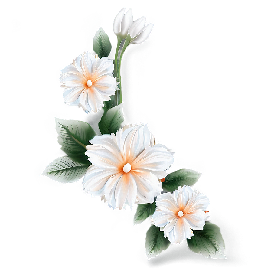 Elegant Flower Border Png Xug37 PNG image