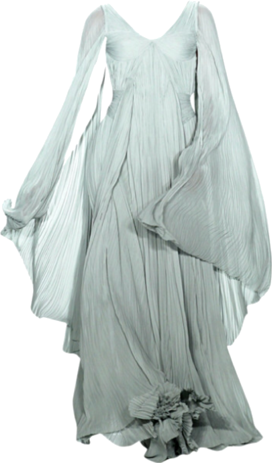 Elegant Flowing Gown PNG image