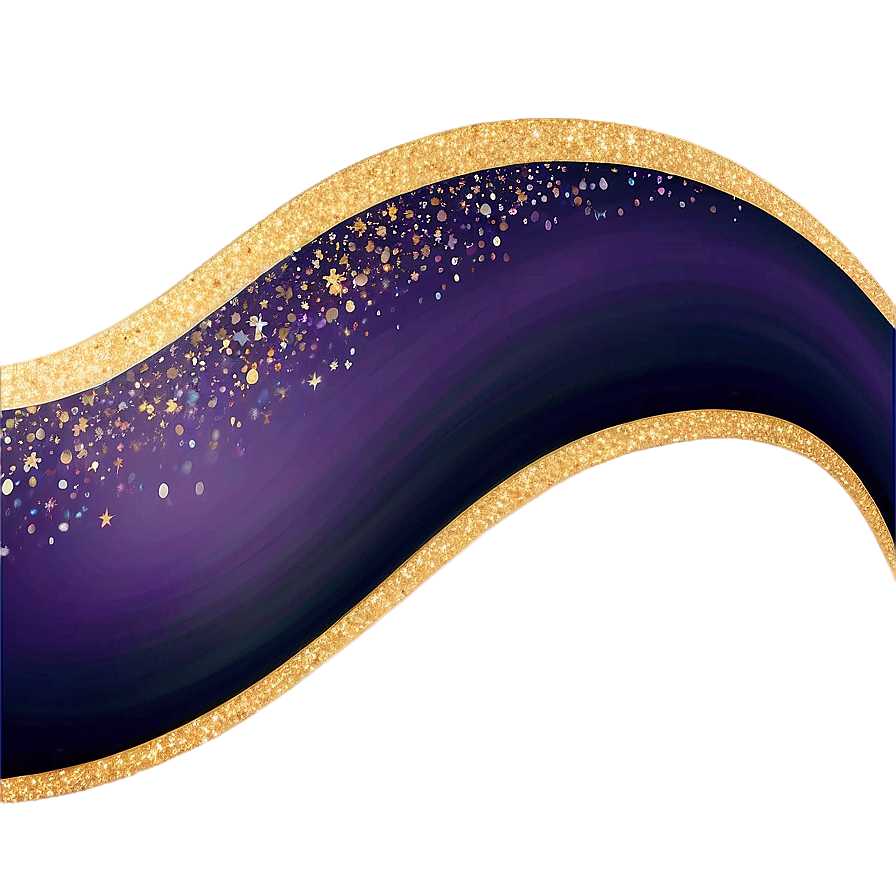 Elegant Glitter Line Curve Png Ojs46 PNG image