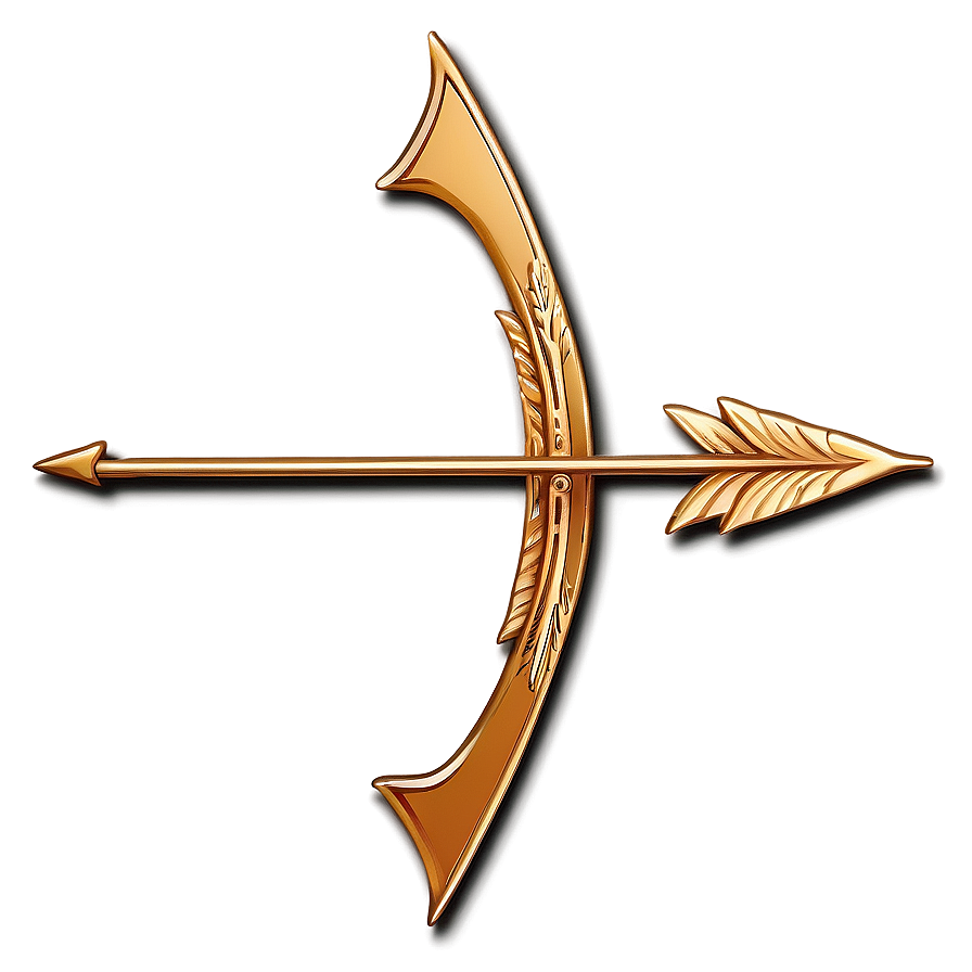 Elegant Gold Arrow Design Png 06212024 PNG image