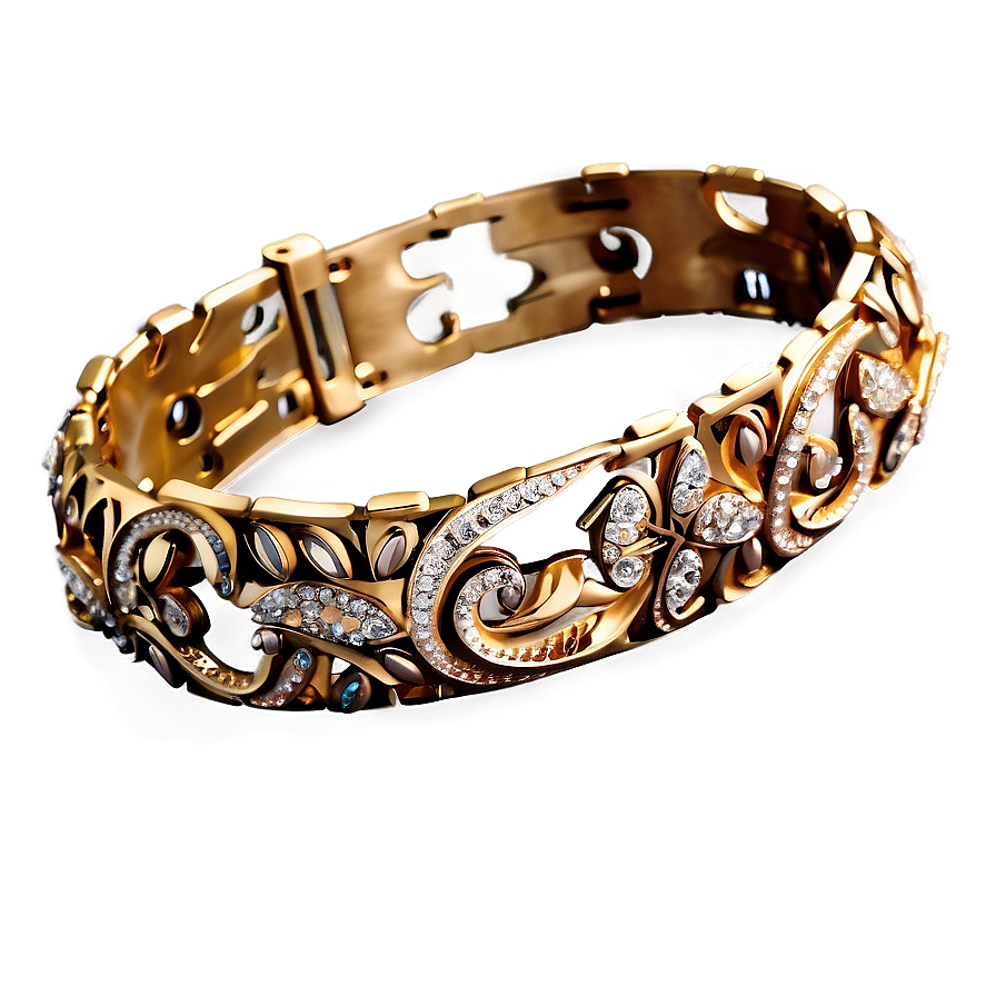 Elegant Gold Bracelet Png Rdg PNG image