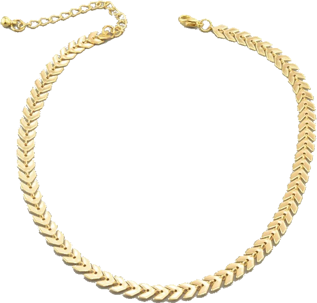 Elegant Gold Cuban Link Necklace PNG image