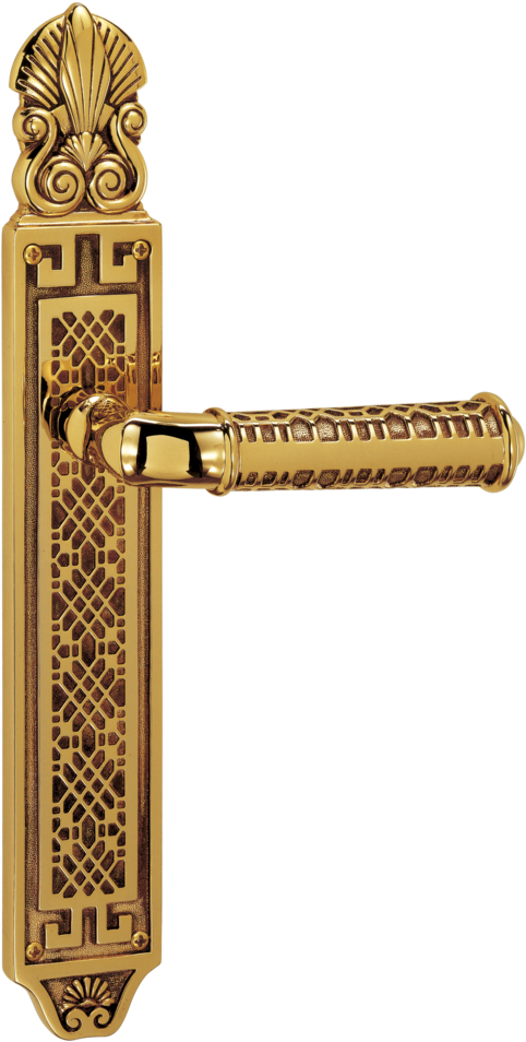 Elegant Gold Door Handle PNG image
