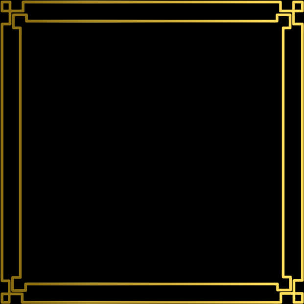 Elegant Gold Frame Design PNG image
