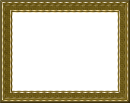 Elegant Gold Frameon Black PNG image