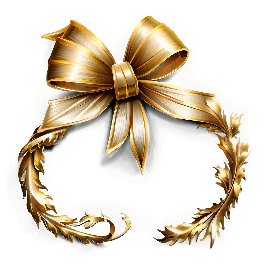 Elegant Gold Holiday Decoration Png Fls PNG image