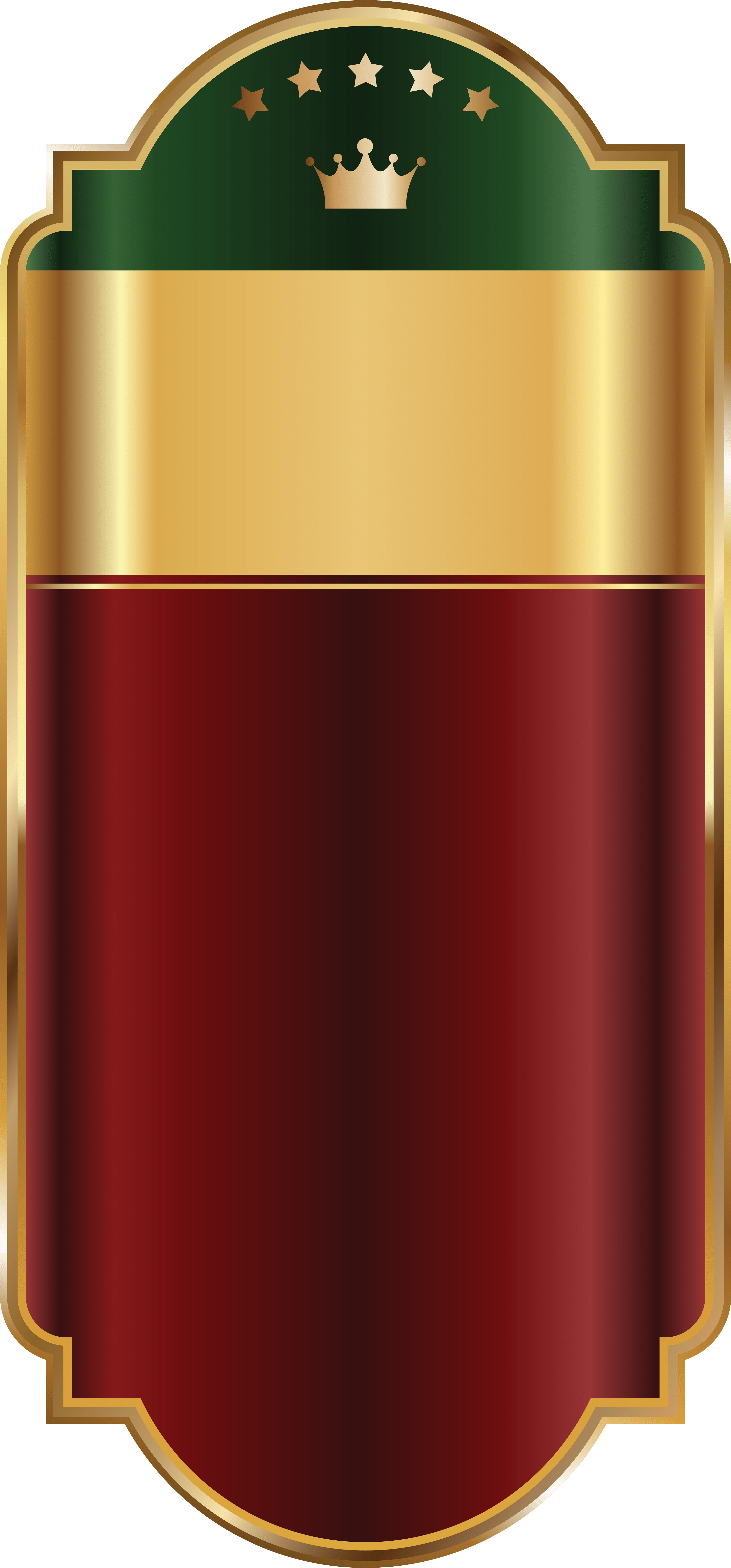 Elegant Golden Crest Design PNG image