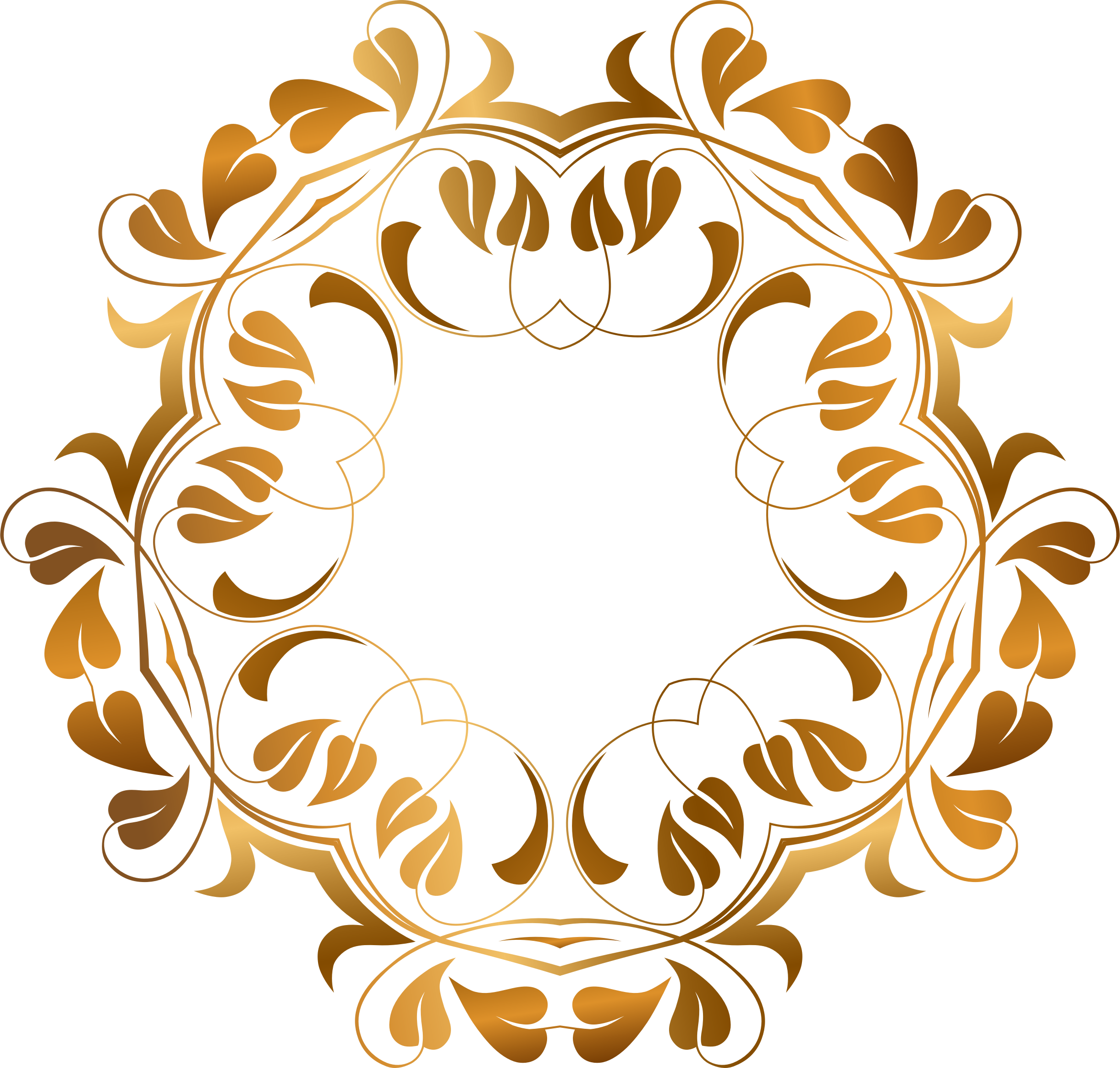 Elegant_ Golden_ Floral_ Wreath_ Design.png PNG image