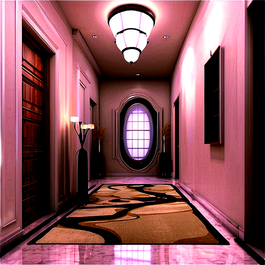 Elegant Hallway Decor Png Ybi PNG image