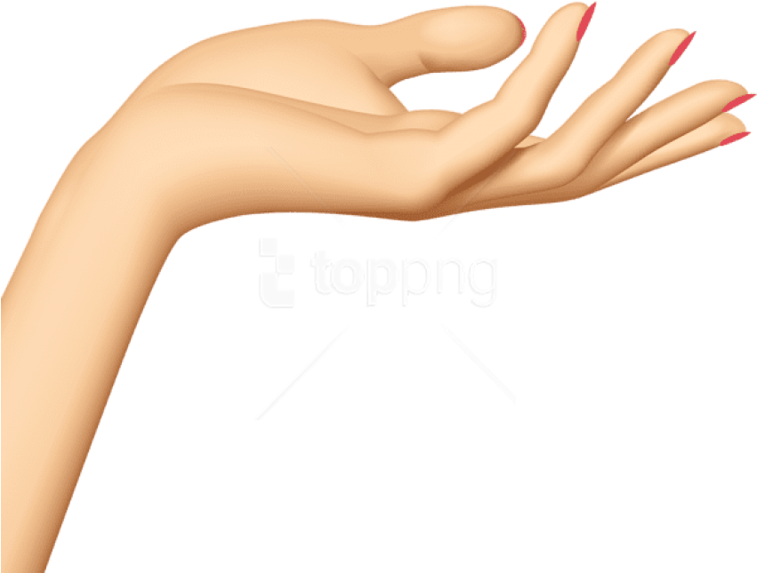 Elegant Hand Gesture Clipart PNG image