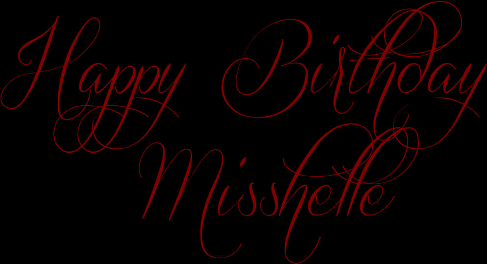 Elegant Happy Birthday Script Font PNG image