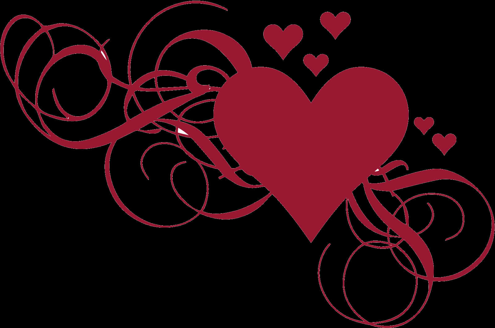 Elegant Heart Clipart Design PNG image